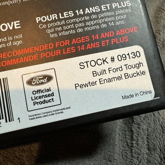 Ford Belt Buckle Built Tough Spec Cast Authentic Officially Licensed Collectible - Picture 10 of 13